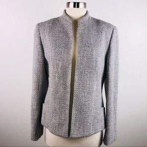 Jones New York Signature Grey|White Tweed Blazer